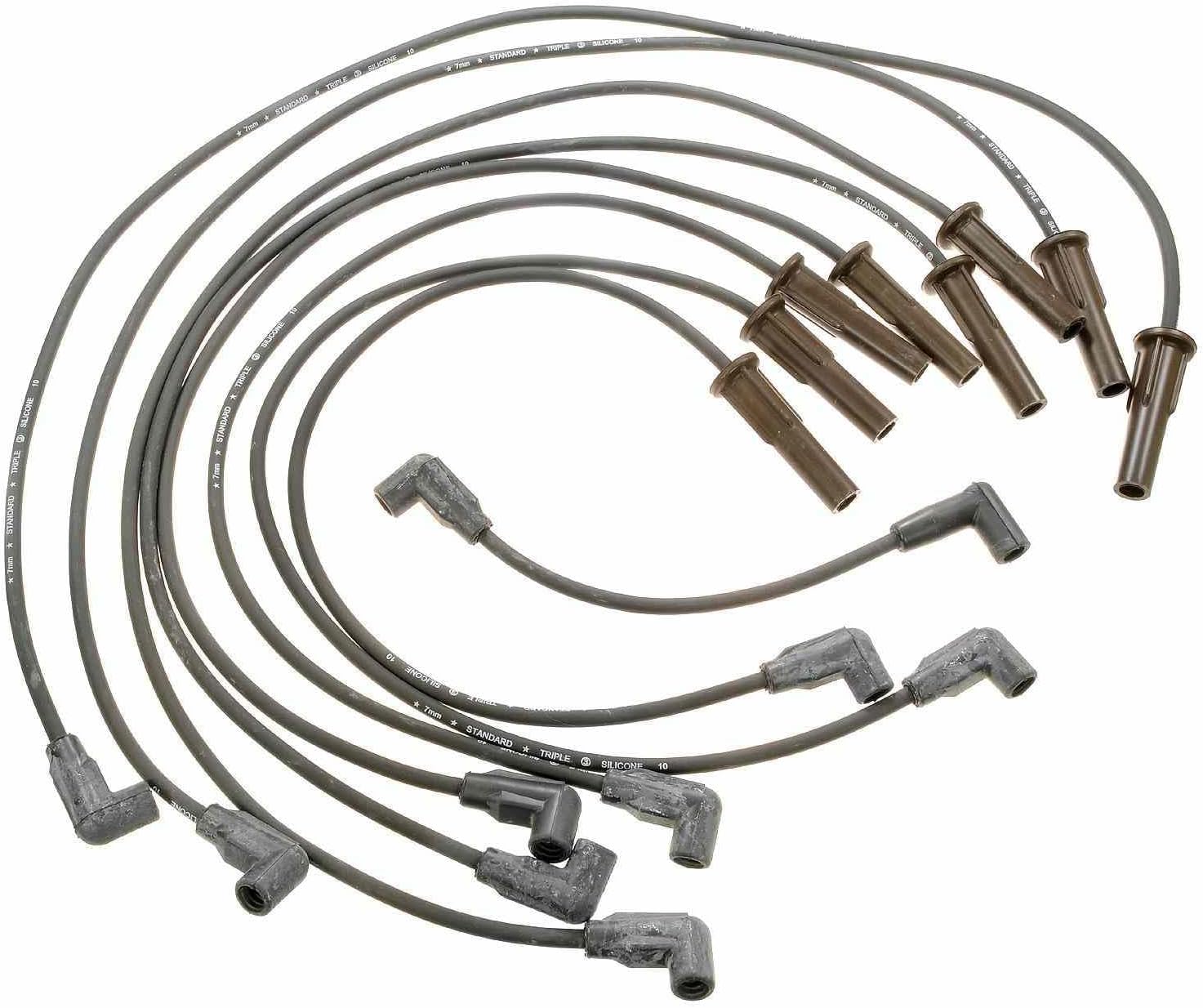 Mechanics Choice Spark Plug Wire Set for 1994-1997 Chevrolet, GMC C2500, C2500 Suburban, C3500, G30, G3500, K2500, K2500 Suburban, K3500, P30, P3500 (V8 7.4L) (Silicone Wire And Plug Boots)