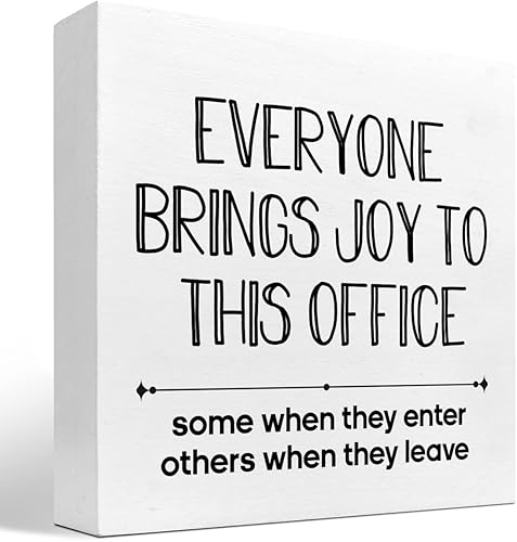 Cartel de madera con texto en inglés May the Course Be with You para decoración de escritorio, decoración de escritorio de madera rústica