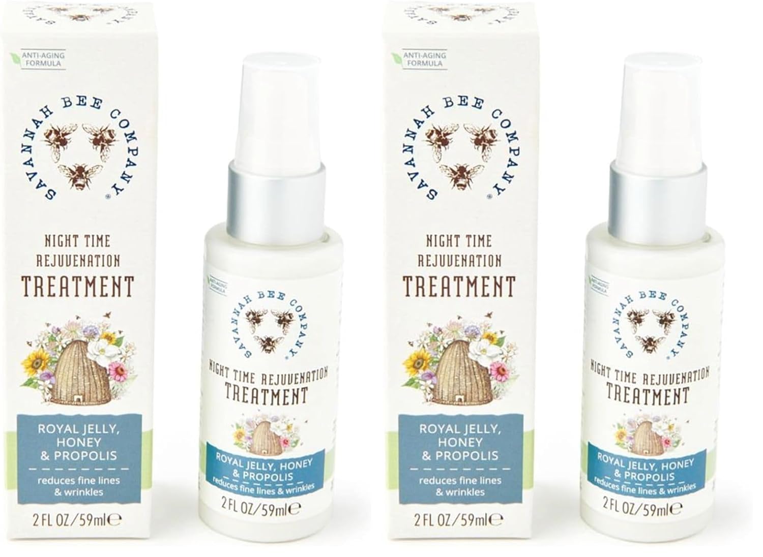Savannah Bee Company Night Time Rejuvenation Treatment (Pack of 2)