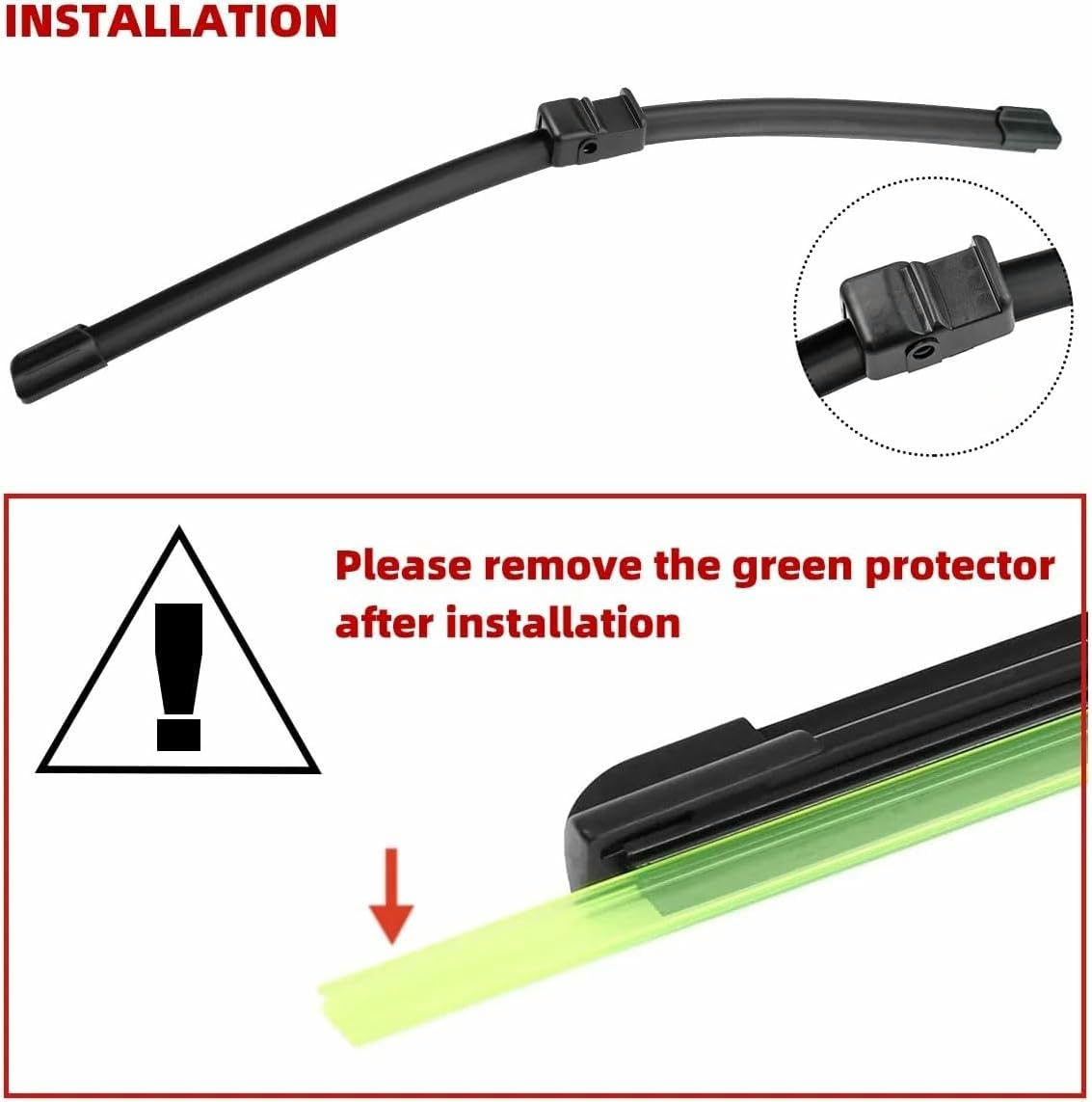 Escobillas limpiaparabrisas para Golf 5 2003-2005 Limpiaparabrisas Delantero Parabrisas Ventana 24 +19 Limpiaparabrisas