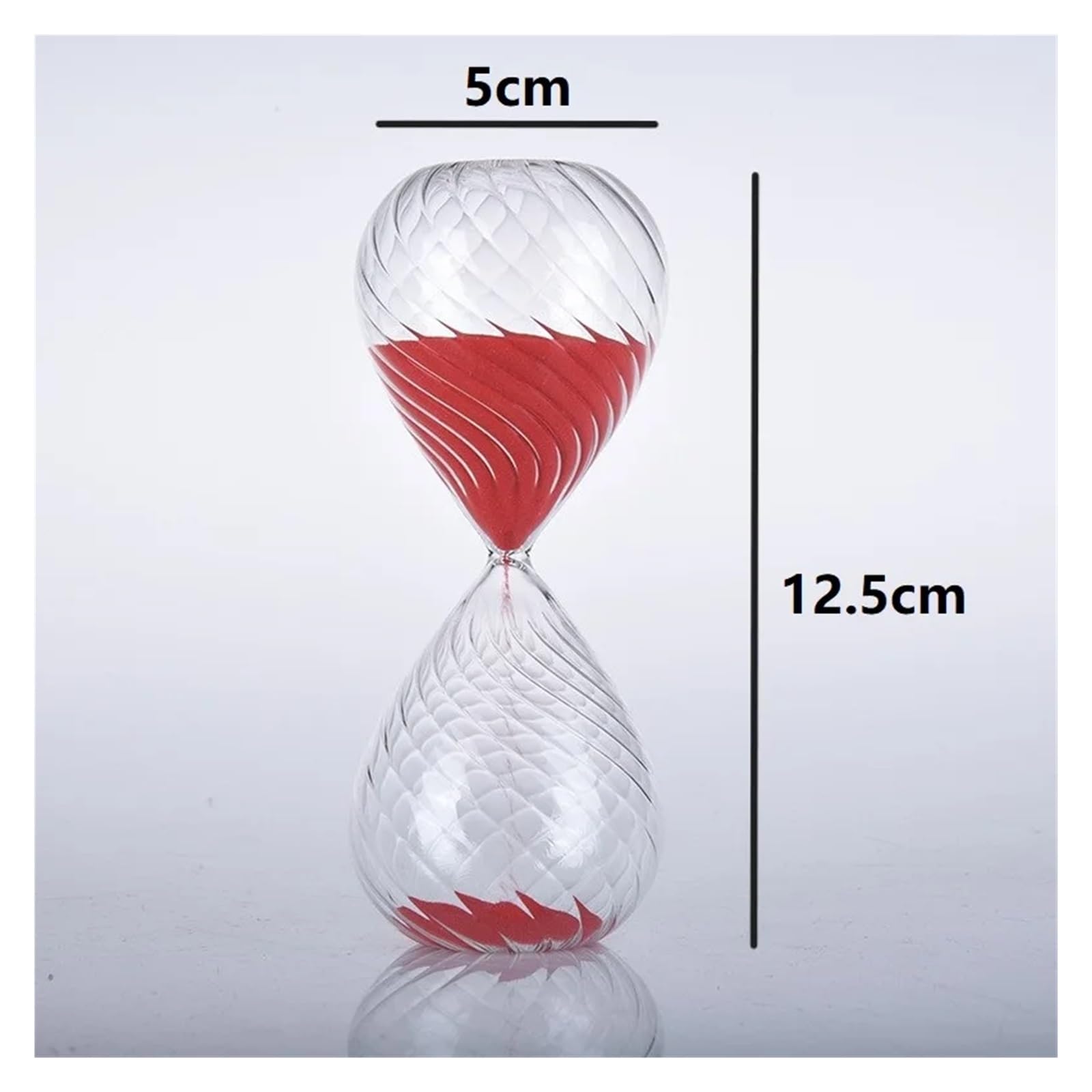 Klatka z piaskiem, Minutnik klepsydrowy wielokolorowy 5 min(White)