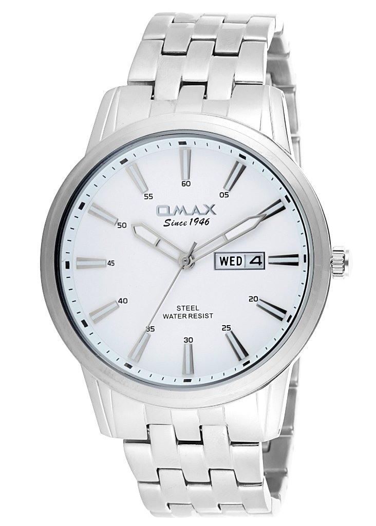 OMAX Analog White Dial Mens Watch - SS412 (B00XW5GRQG) Amazon Price History, Amazon Price Tracker