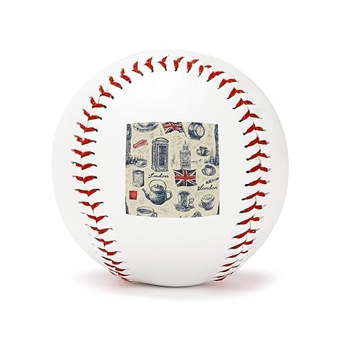 London England Fashion Baseball White Use Practice Ball for Adult