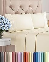 Vista 1 de Juego de sábanas de 4 piezas tamaño Queen, cómodo, transpirable y refrescante, ropa de cama de lujo de hotel para mujeres, hombres, niños