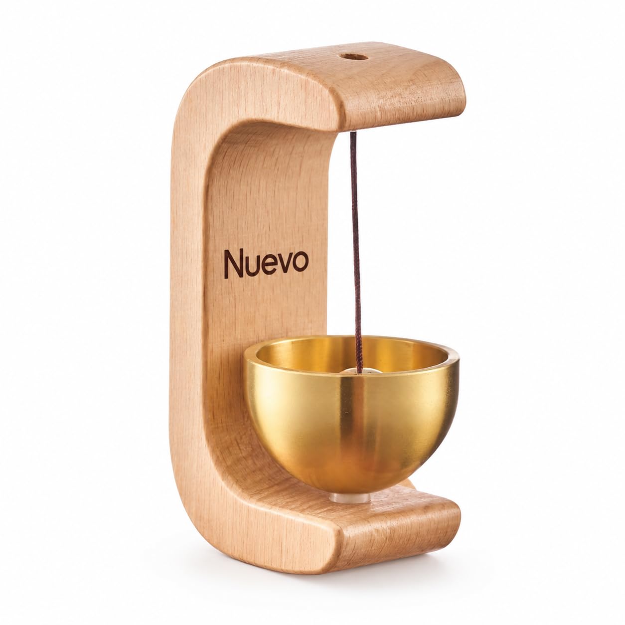 Nuevo Harmony Arc Wooden Magnetic Door Chime with Brass Bell | Self-Adhesive Mount, Wireless Alert, Natural Wood Frame, Home & Shop Use, Decorative Entrance-image-19