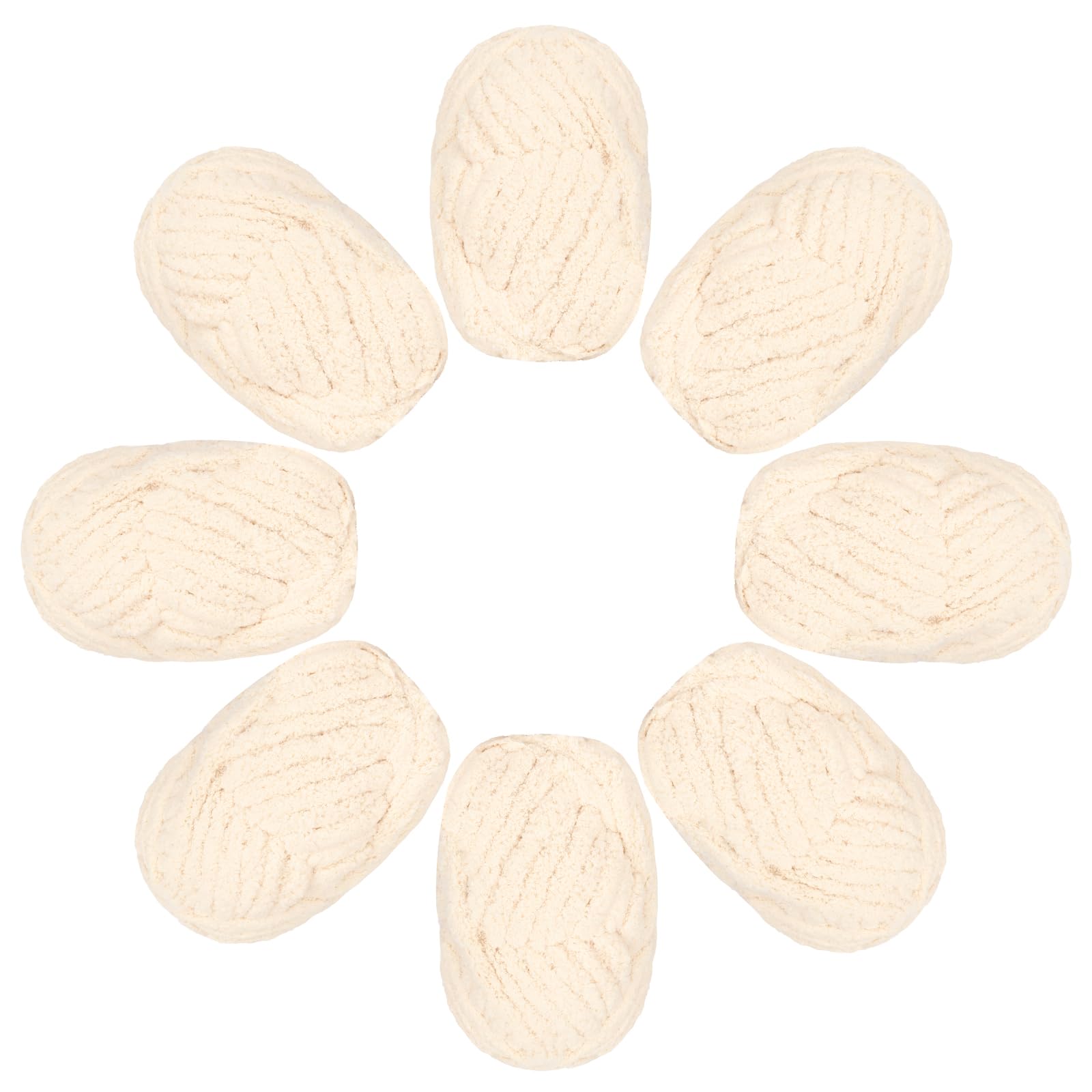 Fil chenille géant pour tricot au doigt afin de créer un jeté de canapé cosy