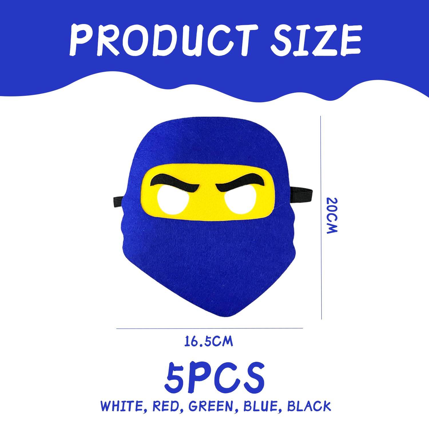 5 Pieces Of Ninja Mask, Cartoon Mask for Children Creative Personality Mask, Role-Playing Mask, Children'S Party Costume Accessories - Image 2