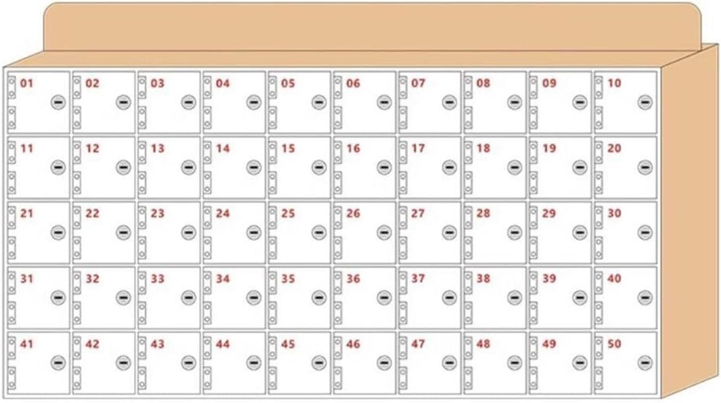 Mobile Phone Storage Box Transparent Acrylic Mobile Phone Security Locker with Key,Mobile Phone Storage Locker - Multiple Cell Holder for Schools & Classrooms, Phone Management Storage Box,