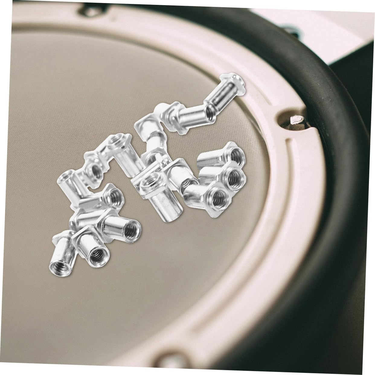 VICASKY 4sets Drum Mounting Tom Swivel Nuts Kit Floor Drum Spare Parts Replacement 10pcs*4