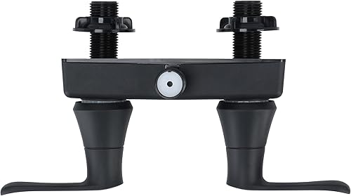 Miniatura 8 de Empire Faucets Válvula de ducha de doble palanca, 1 pieza - Válvula de grifo de baño RV negro mate, no metálica con interruptor de vacío