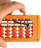 Vista 3 de Larcele Abaco de conteo aritmético de cuentas con botón de reinicio, columna SP-02 de 13 (amarillo 2)