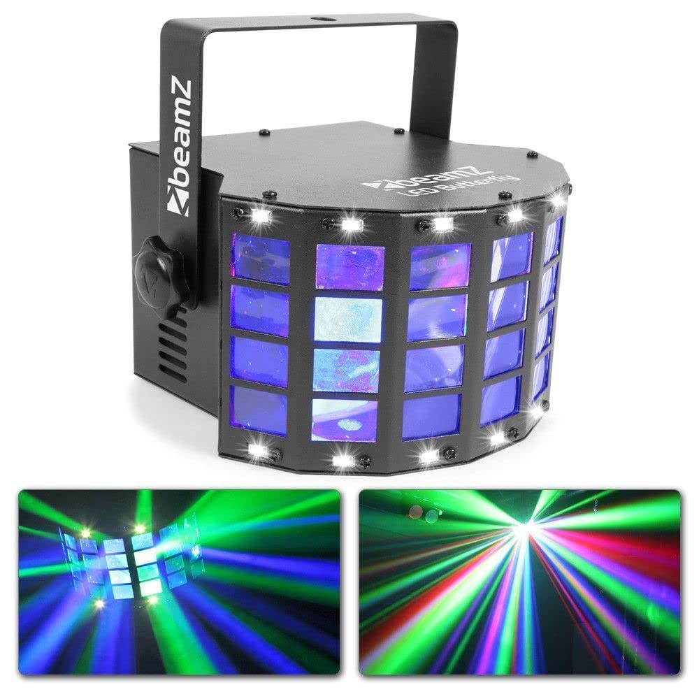 BeamZ Butterfly - proyector RGB para fiestas y celebraciones color negro