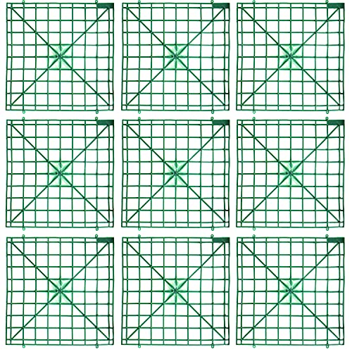 Artificial Flower Grid Panels,Diy Flowers Wall Frames,Flowers Wall Arches Backdrop,Plastic Fences Frames For Wedding Party Flower Grids,Artificial Flowers Plant Base,12Pieces,10X10 Inches #TOP5
