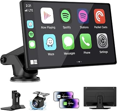 38% off: 9" Wireless Apple Carplay Screen for Car, Portable Wireless CarPlay with Apple Car Play & …