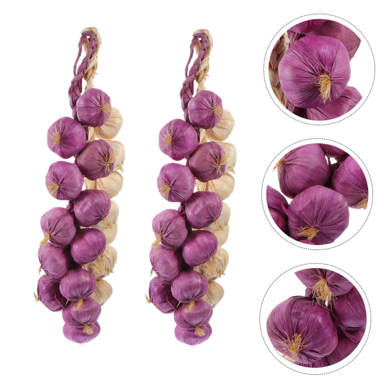 LIFKOME 4pcs Strings Garlic Skewers Hanging Skewers Light House Decorations for Home Wreath Home Accessories Decor Christmas Decor Household Decor Kids Decor Photo Toy Child Foam