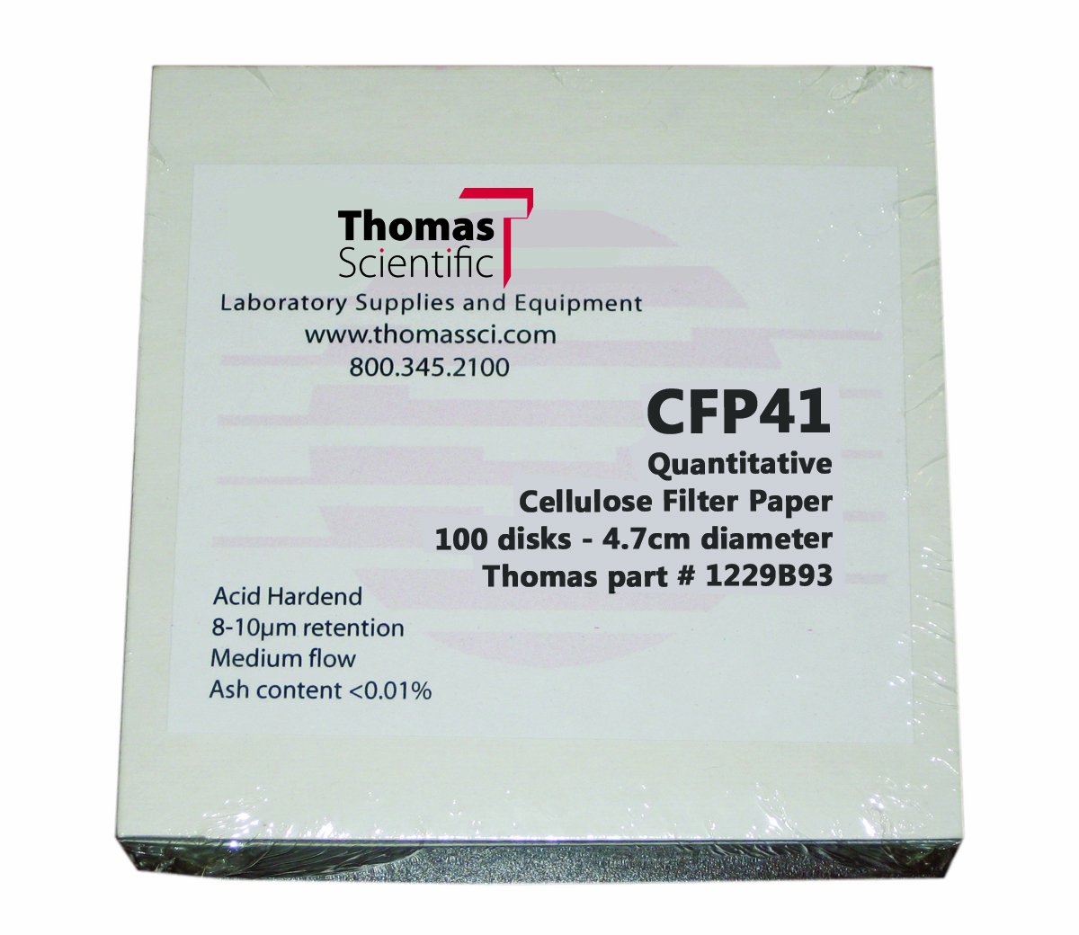 Thomas CFP41047 Cellulose Quantitative Filter Paper, 4.7cm Diameter