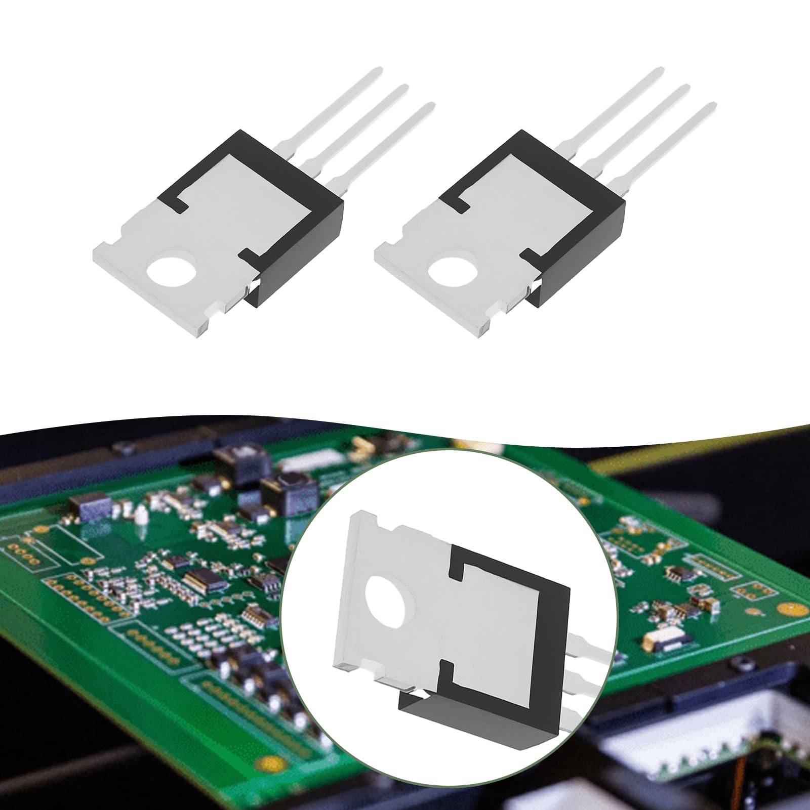The Lord of the Tools 2 Paia Di Transistor Audio MJE15032G MJE15033G TO-220 8A 250V 50W NPN PNP 3 Pin Transistor A Giunzione Bipolare Assortimento Per Restauro Di Elettronica d'epoca Nero
