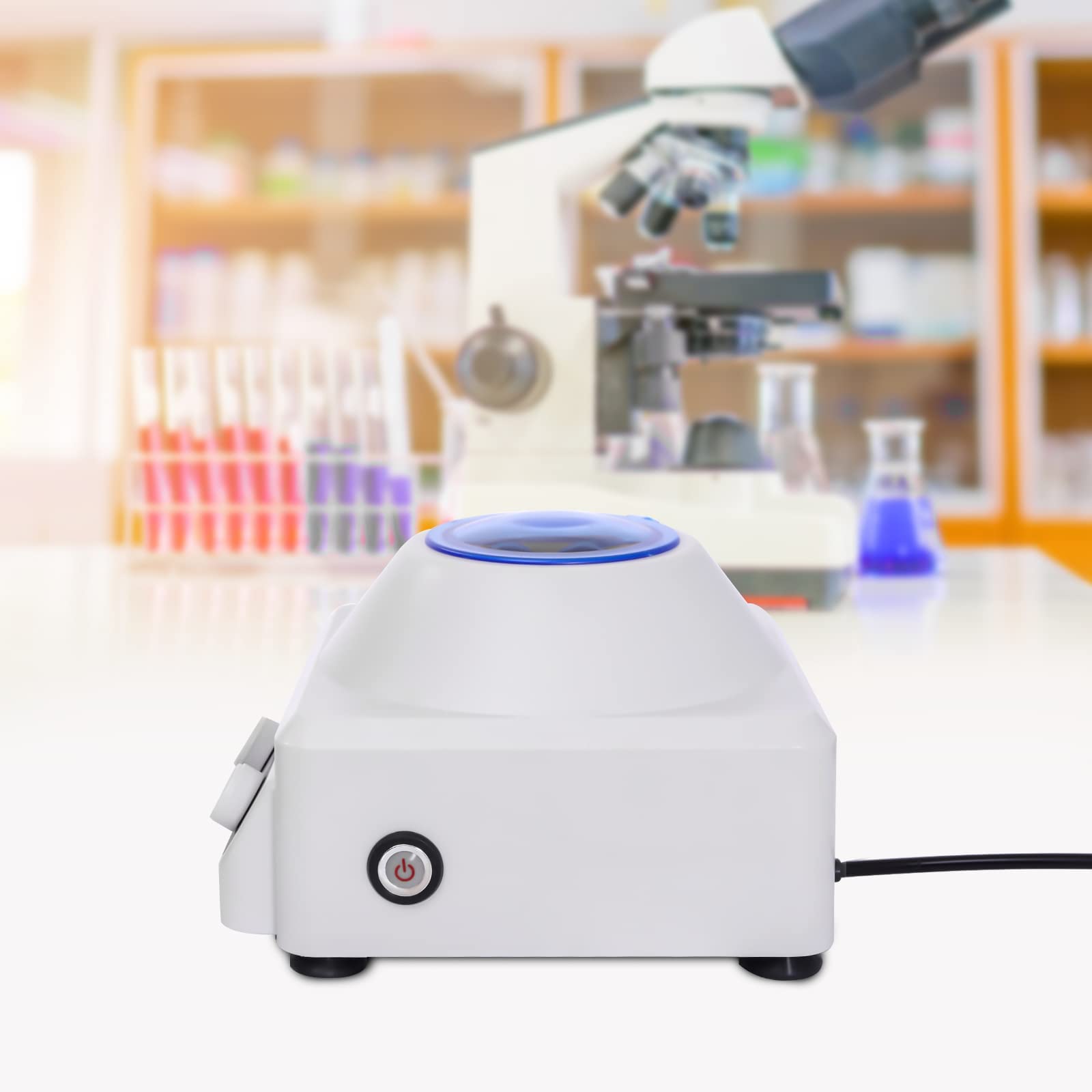 Centrifugadora eléctrica de escritorio LCD digital 10 ml x 6 rotores velocidad ajustable para laboratorio