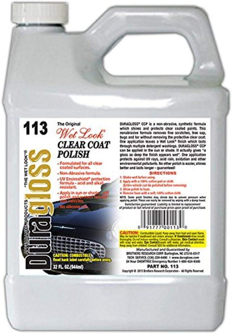 Duragloss 113 Clear Coat Polish - 32 fl. oz.