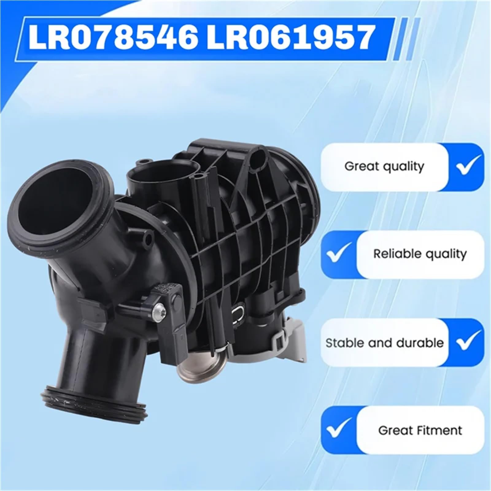 Korpusy przepustnicy silnika samochodowego AB96-LR078546 LR061957 Przepustnica samochodowa z czujnikiem pasująca do Land Rover Range Rover Diesel 3.0L V6