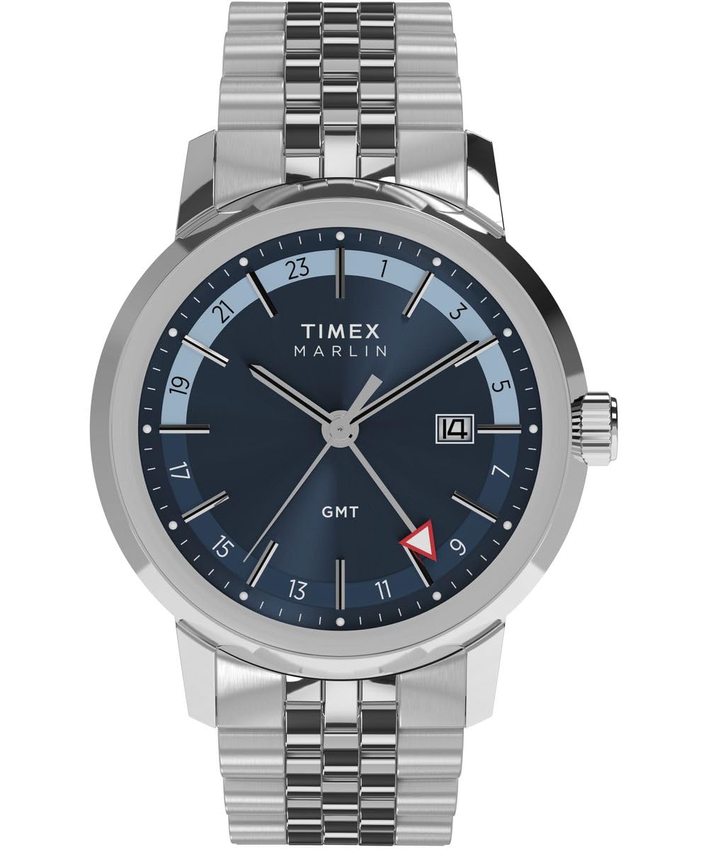 Timex Men's Marlin Analogue Quartz Watch - Blue/Silver
