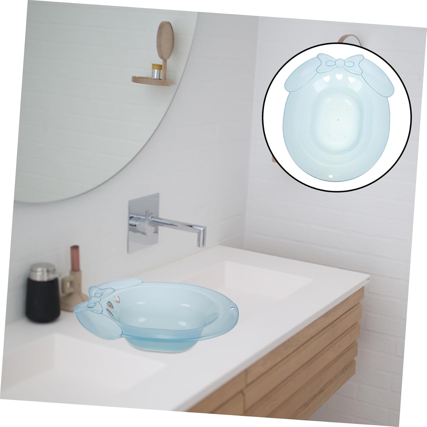 Ergonomic Sitz Bath for Pregnant Women Postpartum Care Toilet Seat Steam Seat for Toilet