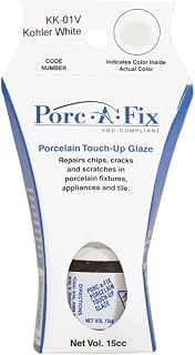 FIXTURE FIX KK-1V Porc-A-Fix Brush White Bottle, Tub, 15 Cc