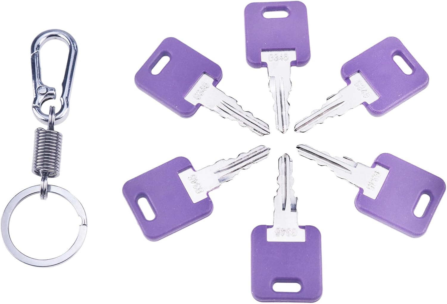 6X Precut RV Camper Keys G345 013-690345 for RV Motorhome Trailer Camper Toy Hauler Travel Trailer Global Link Lock Replacement Keys