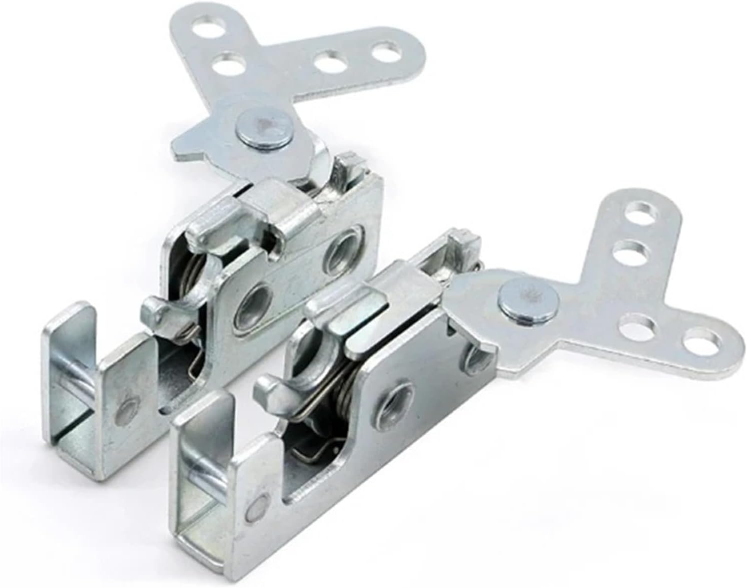 Rotary Manual Claw Latch Latches Door Panel Metal Concealed Slam Lock 1Pcs(A Pair of XK722-2)