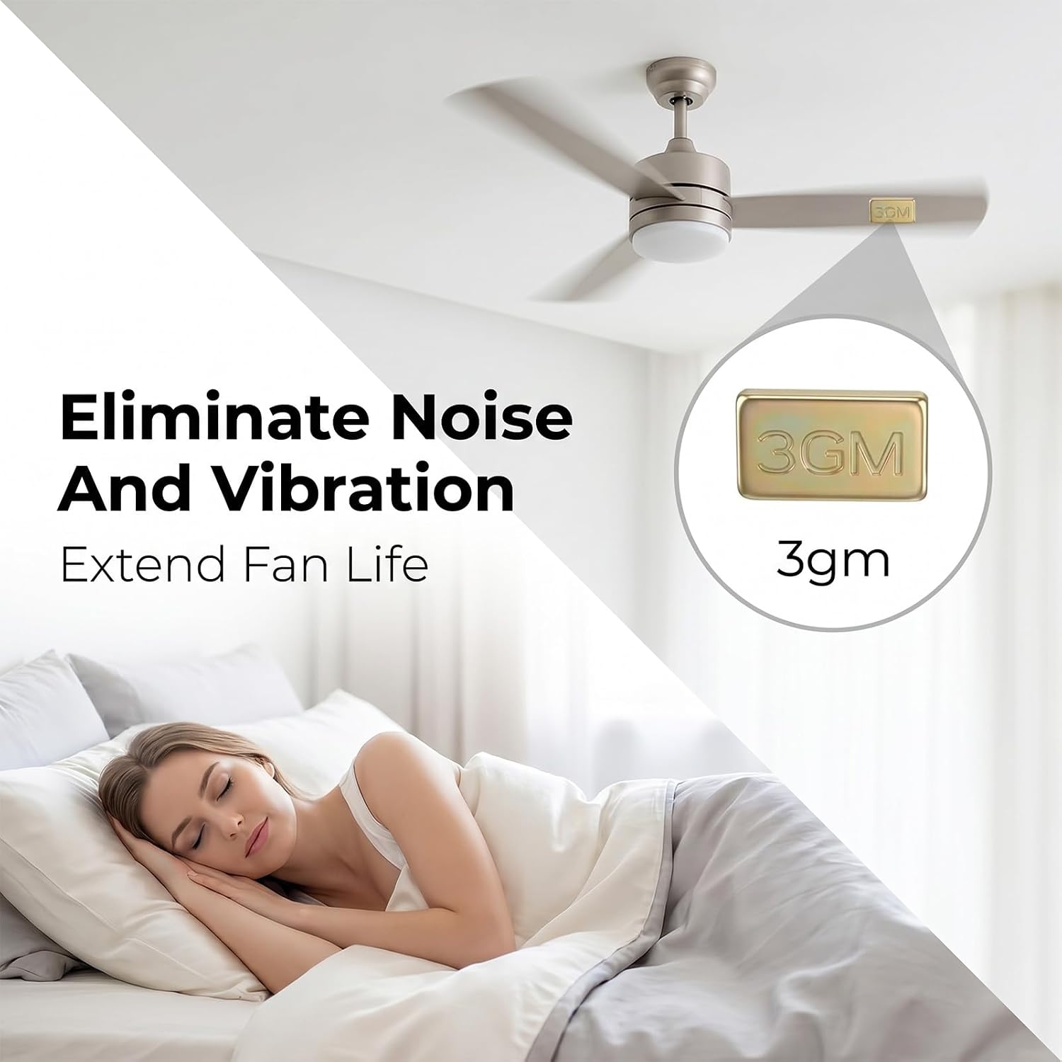 21 Pcs Ceiling Fan Balancing Kit 5 Set Ceiling Fan Weights Balance Kit Including 6Pcs Resilient Plastic Balance Clips, 9 Pcs Metal Self-Adhesive 3G Weight and 6Pcs 5G for Ceilings Weight Balancing