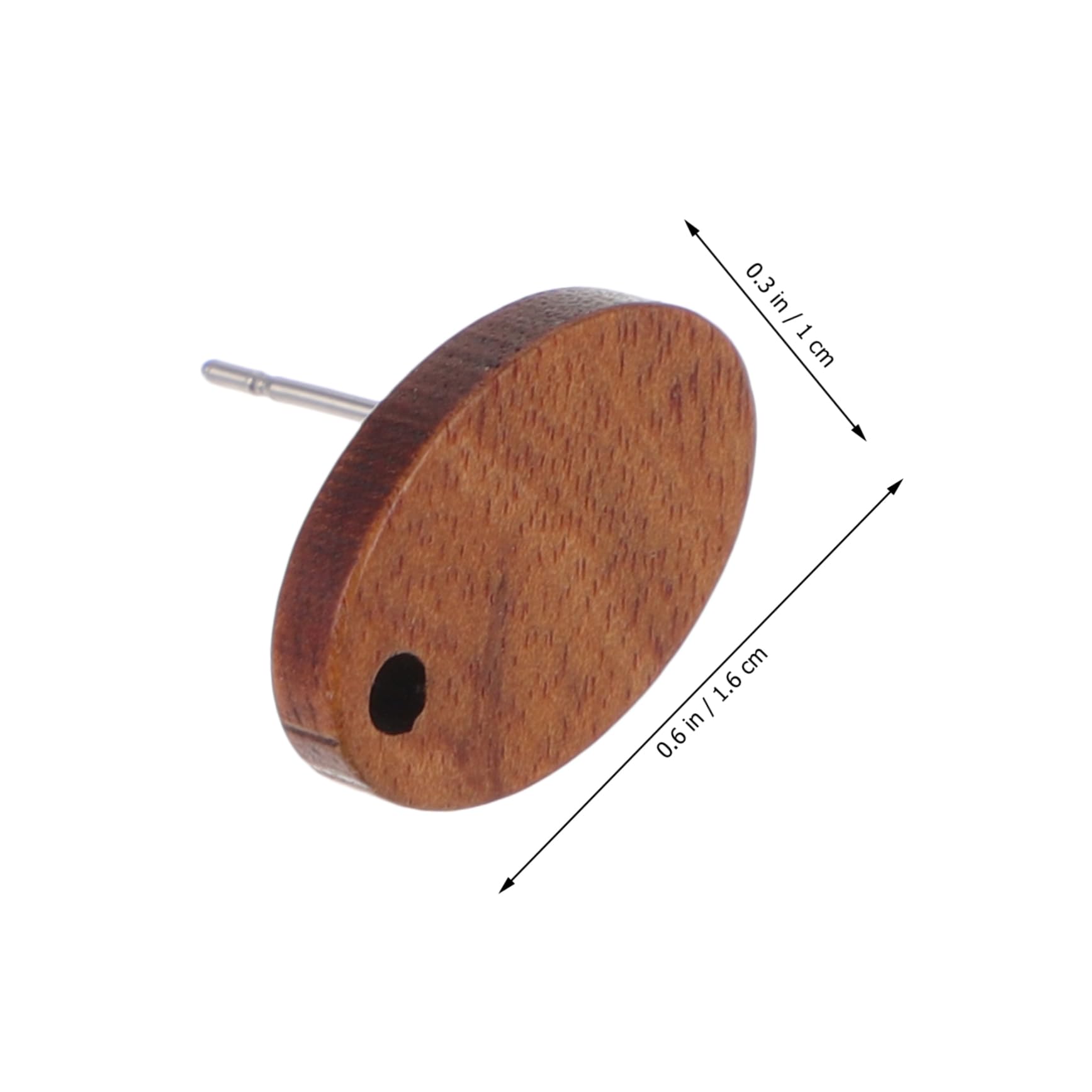 NUOBESTY 120stücke Geometrische Holz-Ohrstecker Ohrringe Teiliges Aus Robustem Holzmaterial Für Individuelles Schmuckdesign Sicher Und Einfach Zu Verwenden Für Kreative Bastelprojekte
