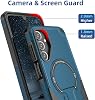 Funda para Galaxy A16 5G con Protección Militar contra Caídas, Soporte Invisible con MagSafe y Protector de Pantalla HD, Cubierta Magnética Protectora para Samsung Galaxy A16 5G (Azul) 5