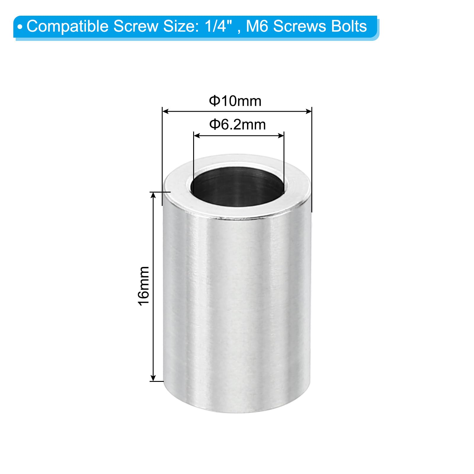 PATIKIL M6 Stainless Steel Spacers - Image 2