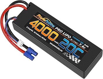 Amazon.com: Powerhobby 2S 7.4V 4000mAh 20C 2X Lipo Battery Pack w