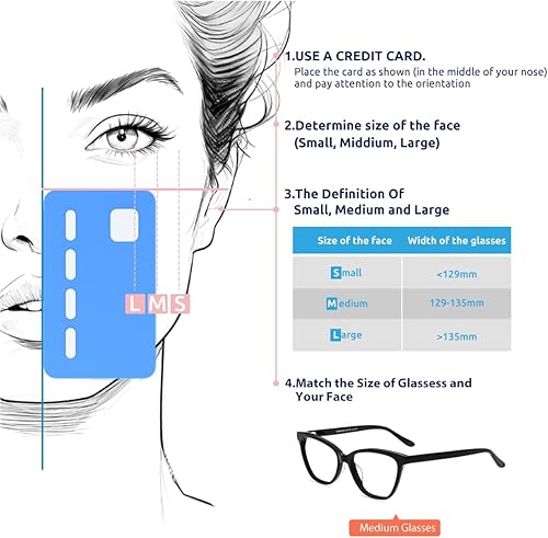 Miniatura 4 de Firmoo Gafas de bloqueo de luz azul, gafas de computadora antirreflejos, marcos de gafas de ojo de gato negro para mujer