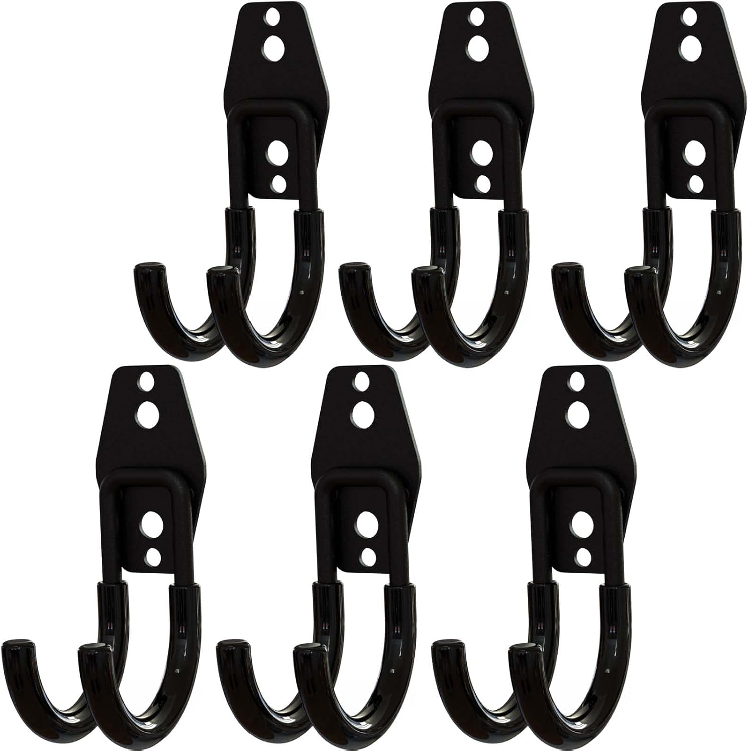 NinBase Steel Garage Storage Utility Hooks, Utility Hooks Wall Mount Organizer Tool, Large Heavy