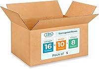 Vista 142 de Cajas largas de envío y mudanza de 28 x 12 x 12 pulgadas (paquete de 10) – Resistencia extra 200 lb vs regulares – Cajas de cartón corrugado