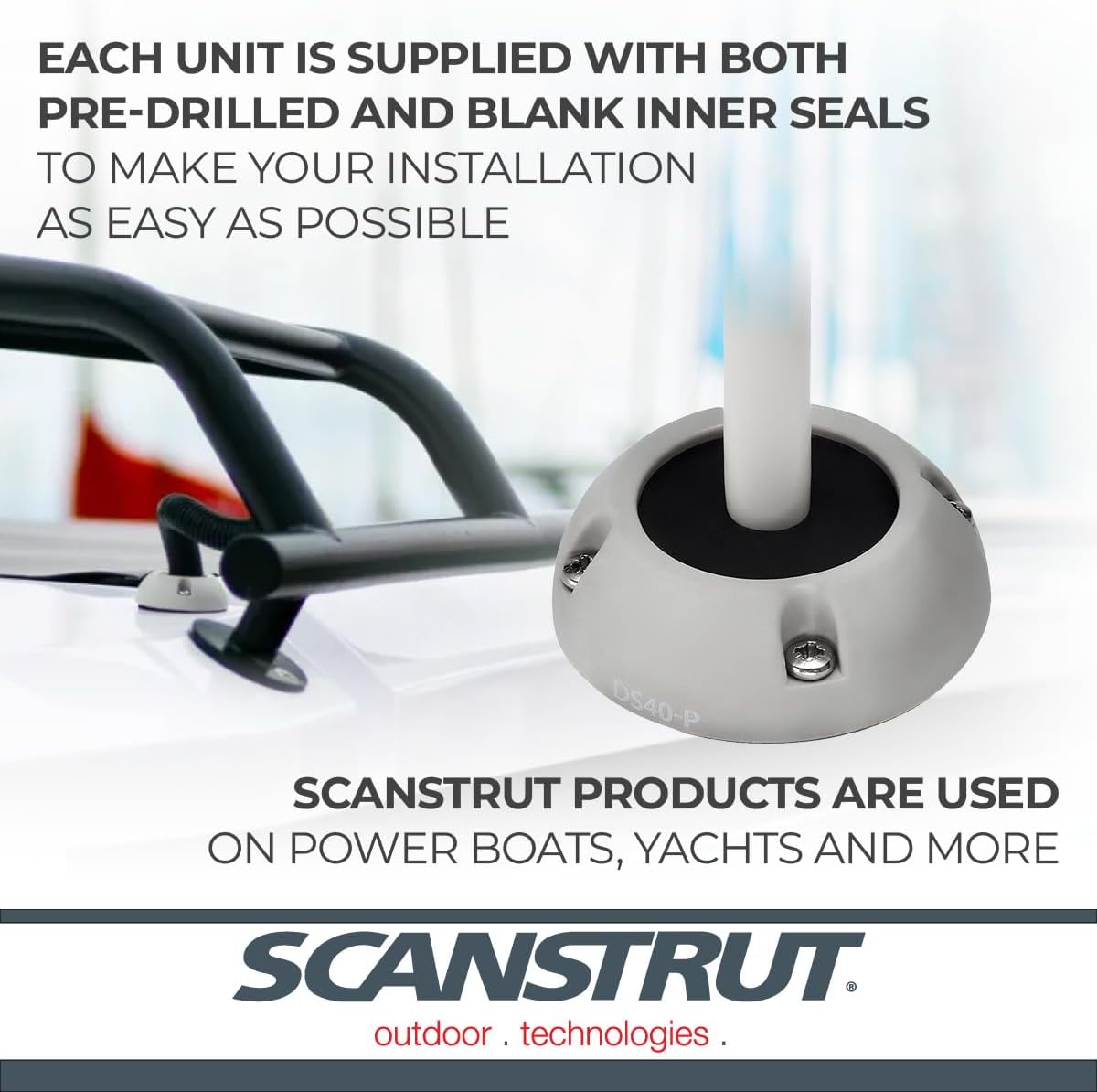 Scanstrut DS40-P Large Cable Seal - Plastic, White