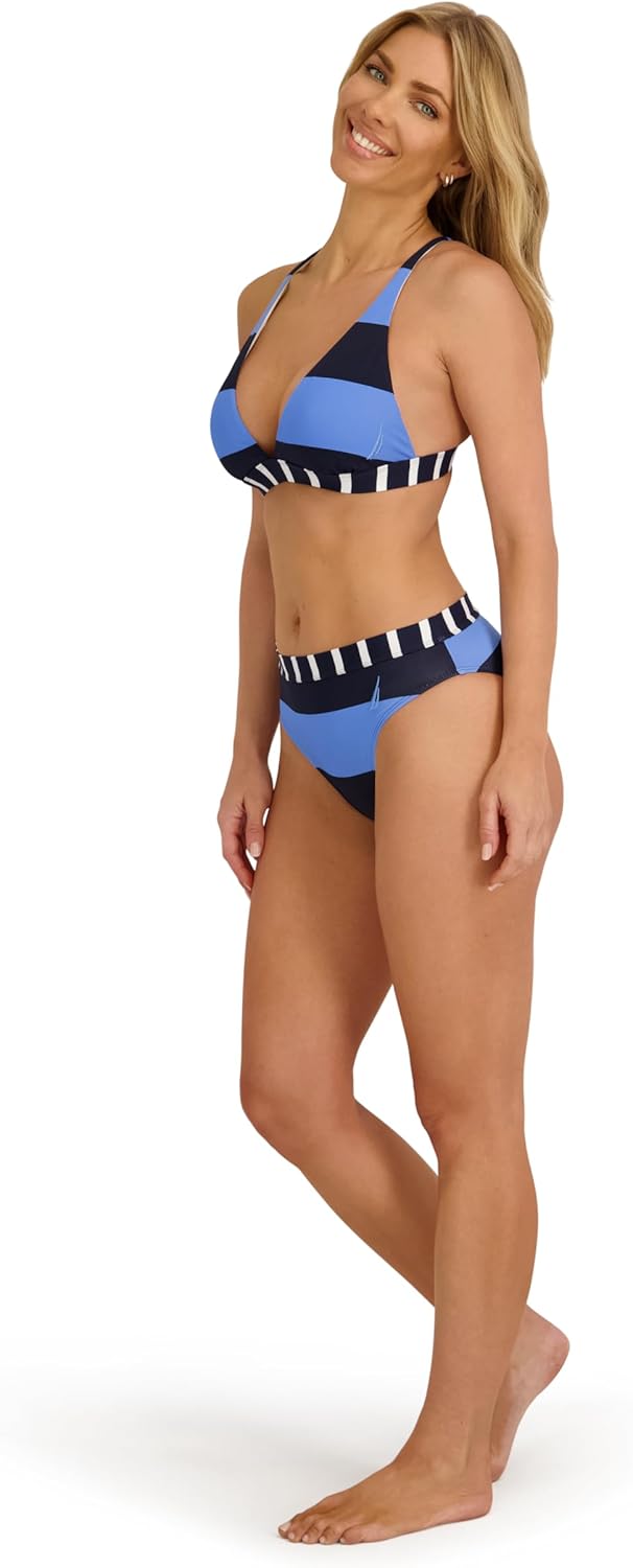 Nautica Womens Tummy Control Bikini Bottom – Swim Brief, Quick-Dry Fabric, UPF Sun Protection
