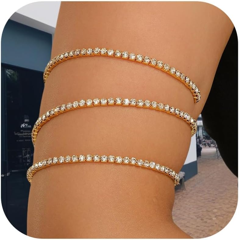 Arm Cuff Jewelry: Butterfly Rhinestone Upper Arm Bracelet for Women