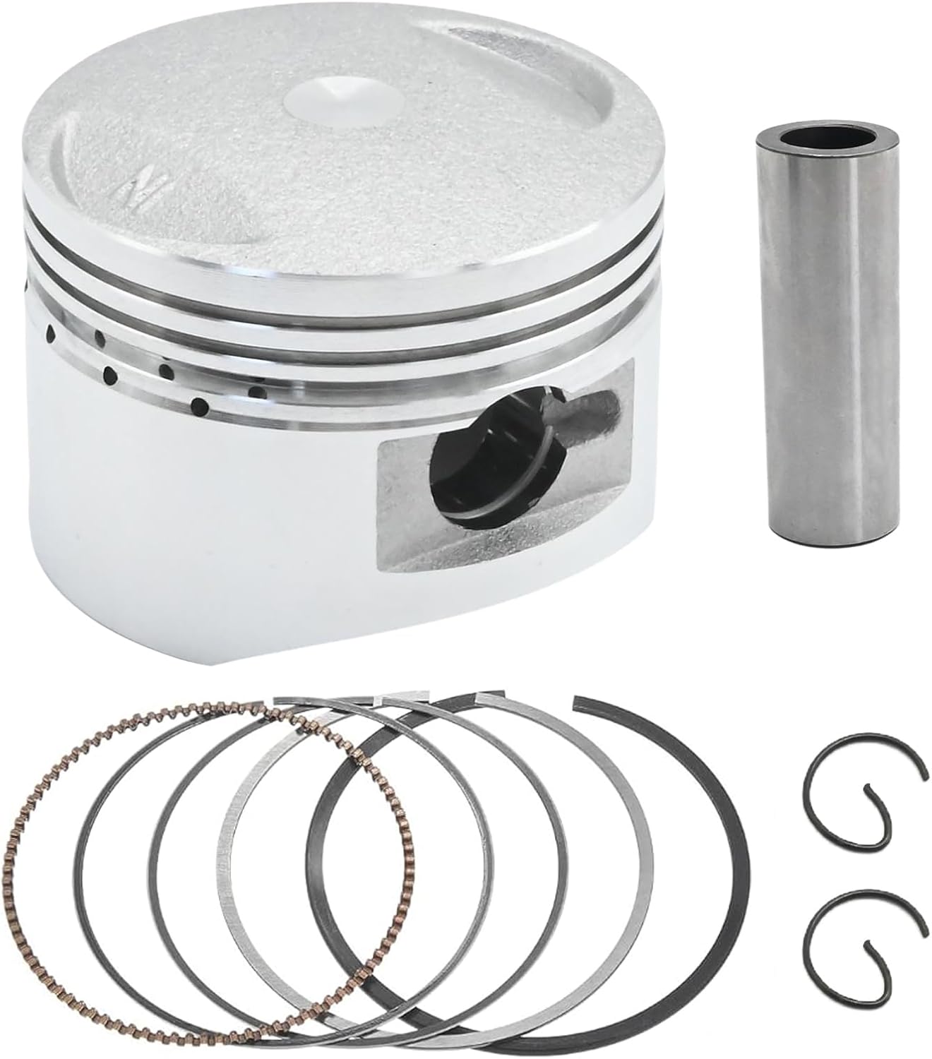 54mm Piston Ring Kit Replacement for 125cc Horizontal Engine ATV Dirt Bike Replacement for NST Engine 125cc Replacement for SSR Dirt Pit Bike