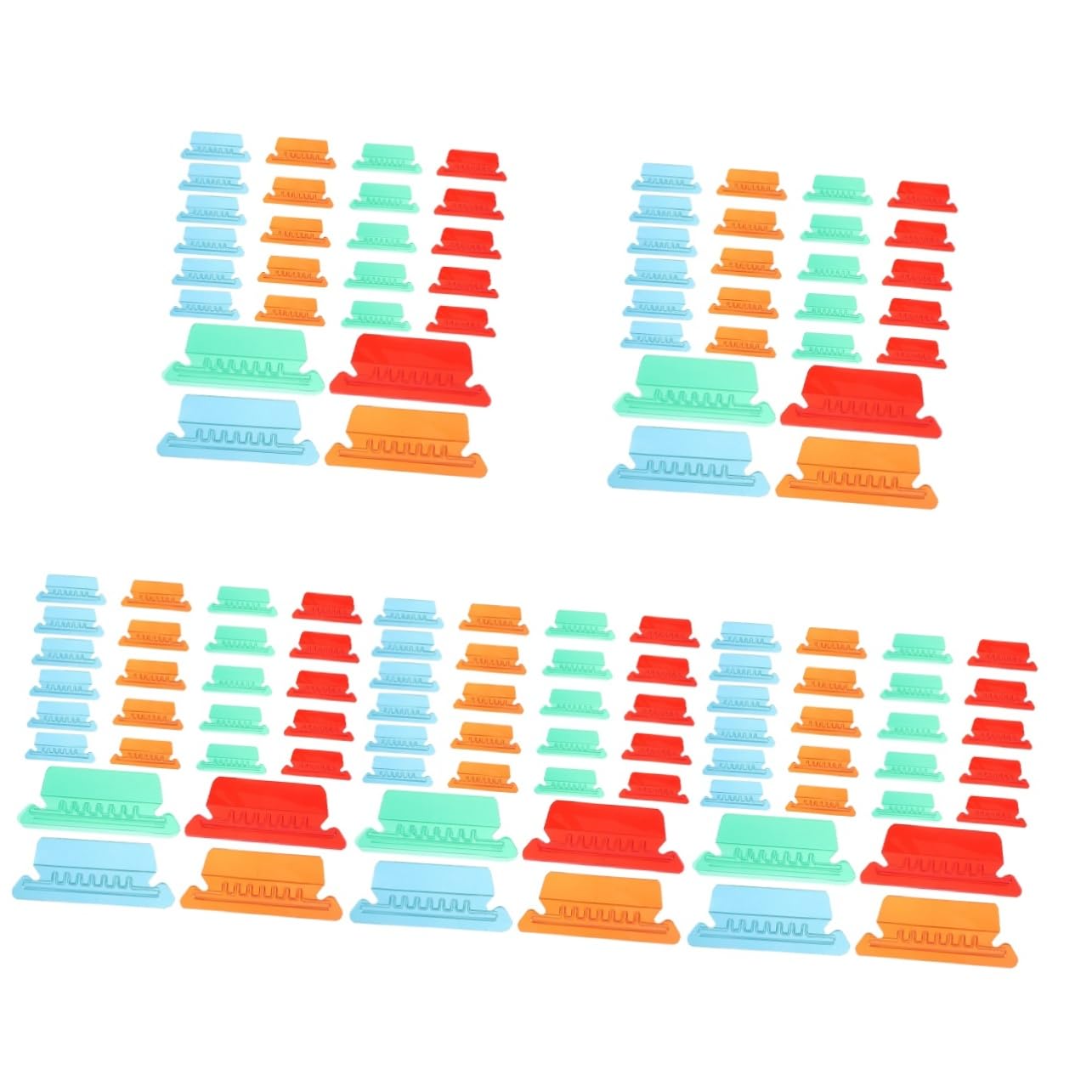 jojofuny 5 Set Linguette Colorate Per Etichette Identificative Per File Per Organizzazione Documenti Per Ufficio E Scuola 40 Pezzi * 5