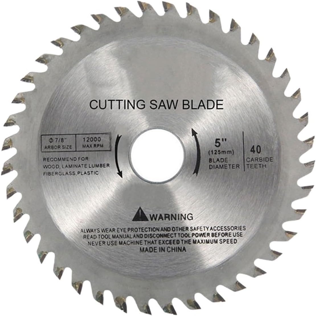 Circular Saw Blade Metal Cutting Saw Blade Circular Saw Blades 5 Inch Alloy Cutting Wheels Set Circular Cutting Discs Woodworking Drill Saw Blades