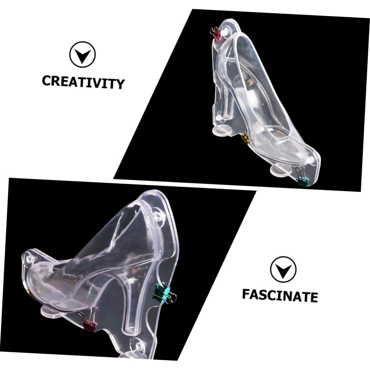 MAGICLULU 6pièces Moule à Chocolat Transparent Polycarbonate Set Pour Bonbons Et Pâtisseries Pour Amateurs De Professionnels Pâtisserie