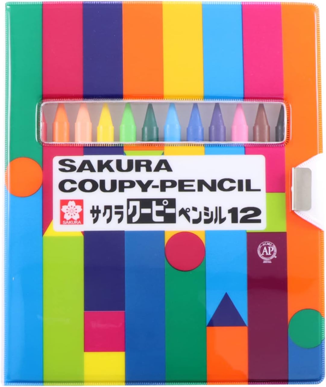 1 X Sakura Coupy Pencil 12 Colors Soft Case FY12-R1