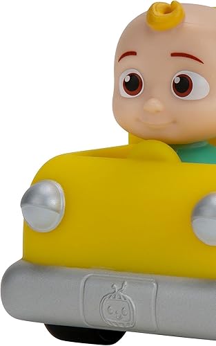 Vista 2 de Jazwares CoComelon JJ Mini Autobús Escolar Amarillo Vehículo Pequeño Vehículo