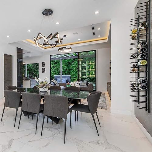 Miniatura 6 de Ultra Wine Racks & Cellars Estantes de Vino Montados en la Pared con Etiqueta Externa (2 Pies de Profundidad, Negro Mate, para 18 Botellas de Vino)