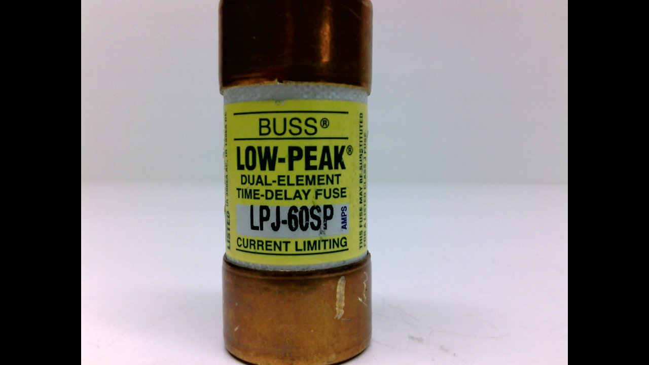 Cooper Bussmann Lpj-60Sp - Pack Of 3 - Time-Delay Class J Fuse Lpj-60Sp - Pack Of 3 -