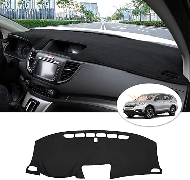 CARTIST Flannel Dashboard Cover for Honda CR-V 2012-2016 CRV Dash Cover Nonslip Dashboard Mat Protector Sunshade No Glare