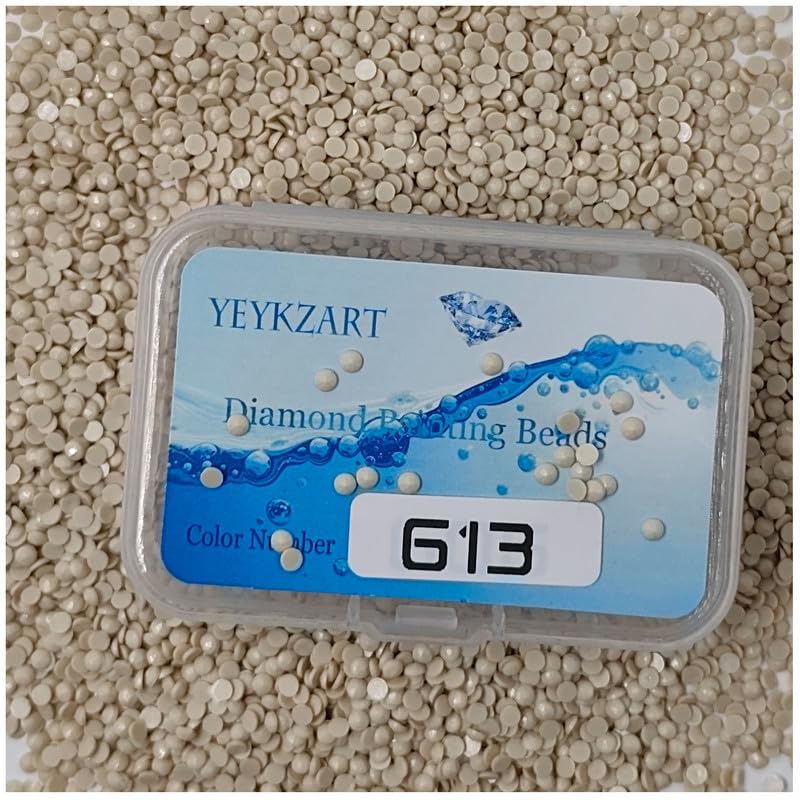 YEYKZART 613 Diamond Painting Replacement Round Diamonds Beads Rhinestones Accessories for Diamond Art Missing Color 3500 PCS — image 1